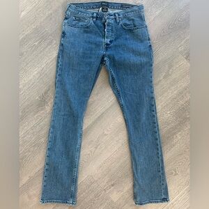 RVCA Men’s Straight Fit Button Fly Denim